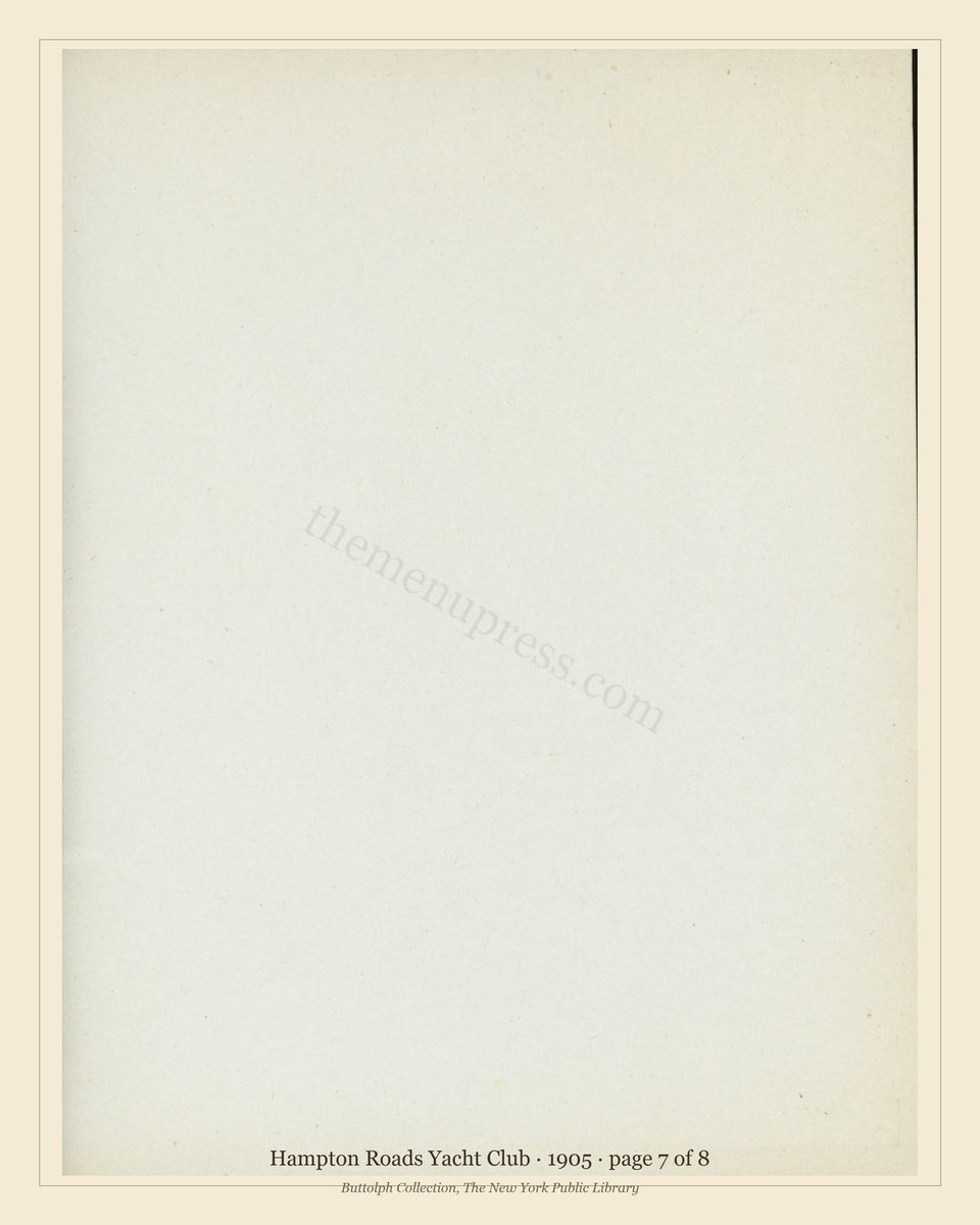Vintage menu — page 7 of 8
