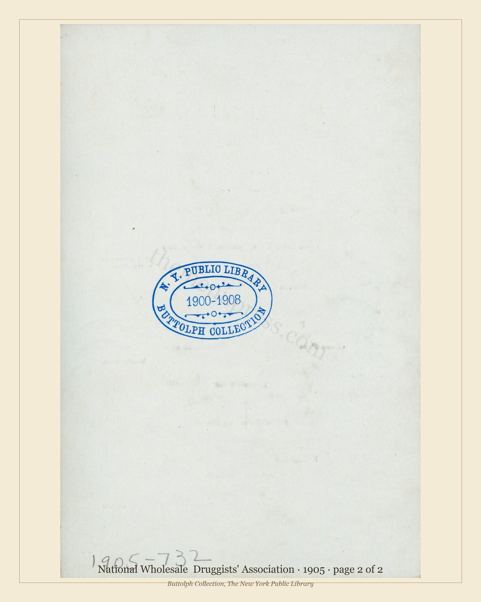 Vintage menu — page 2 of 2