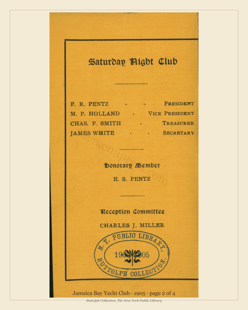 Vintage menu — page 2 of 4