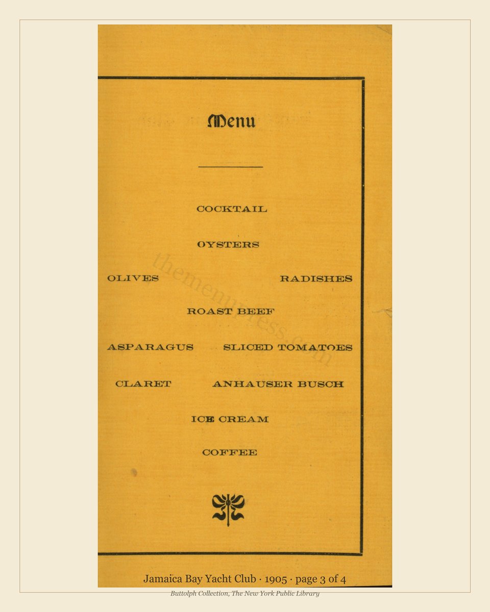 Vintage menu — page 3 of 4
