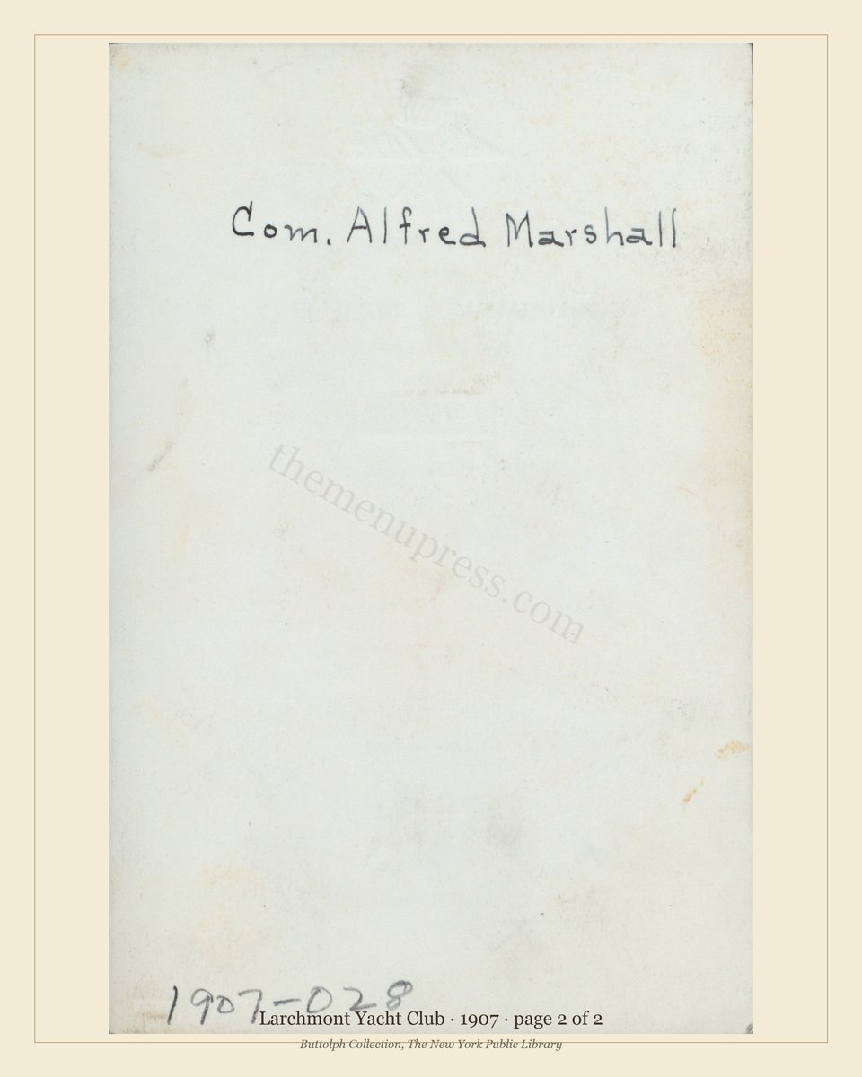 Vintage menu — page 2 of 2