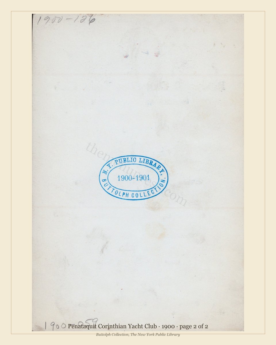 Vintage menu — page 2 of 2