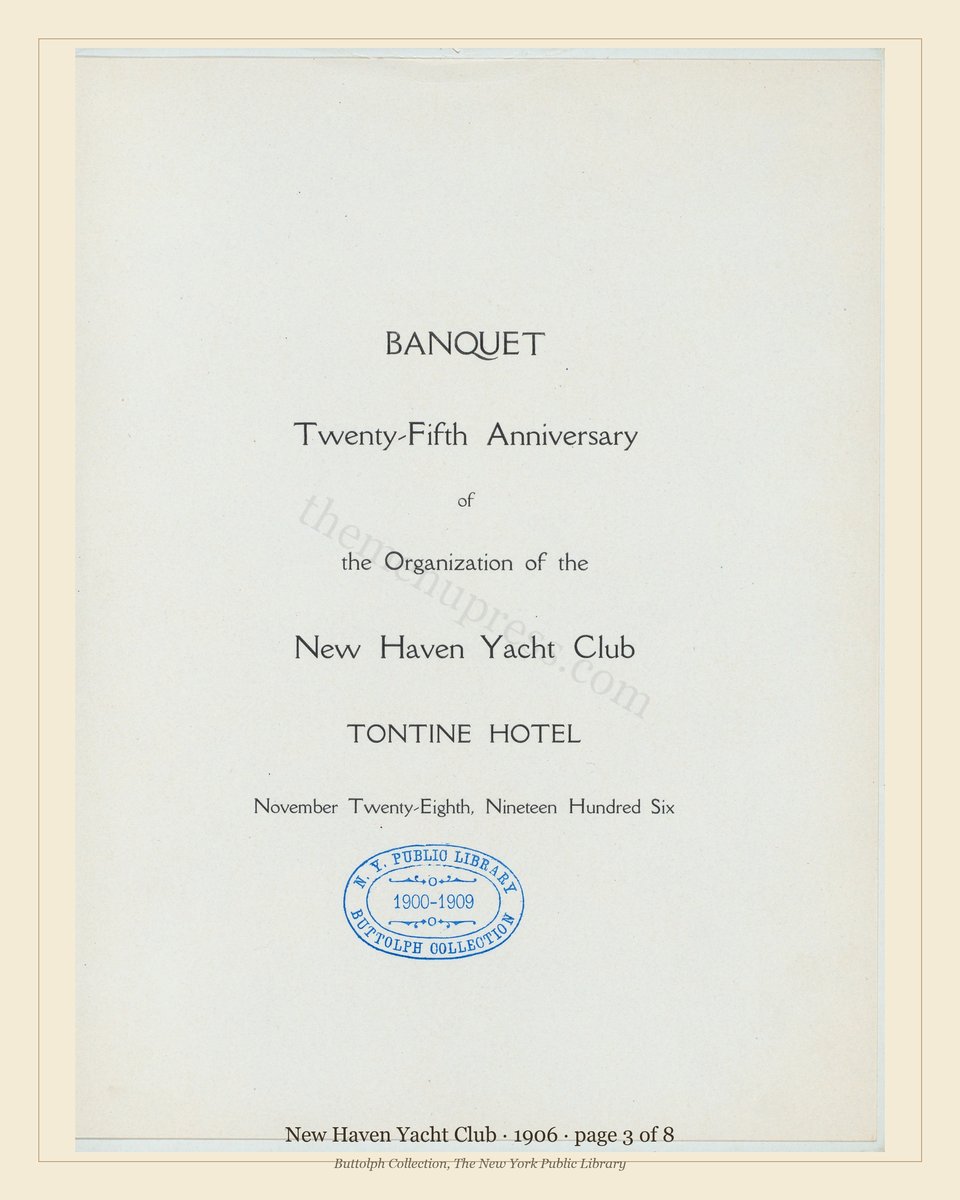 Vintage menu — page 3 of 8