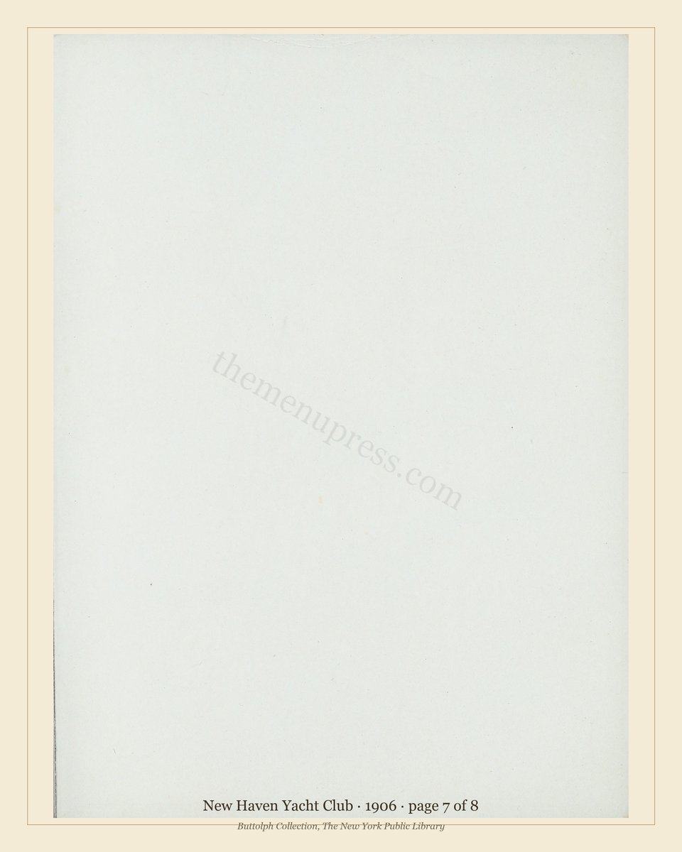 Vintage menu — page 7 of 8