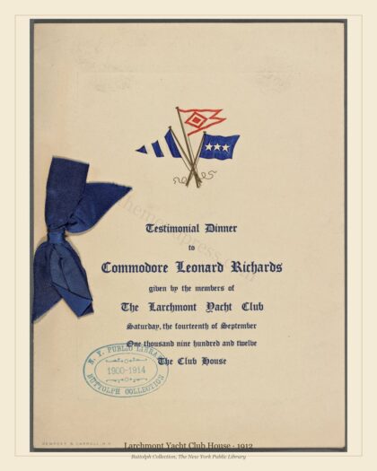 Larchmont Yacht Club House · 1912