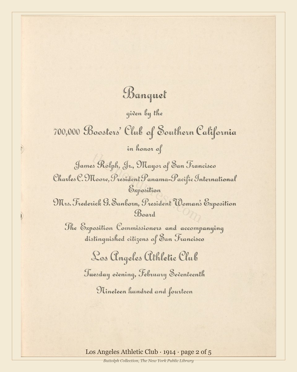 Vintage menu — page 2 of 5