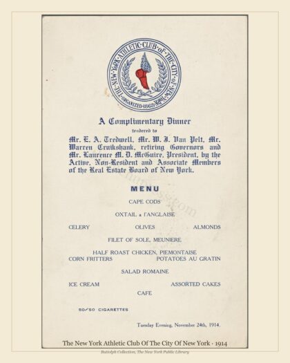 The New York Athletic Club Of The City Of New York · 1914