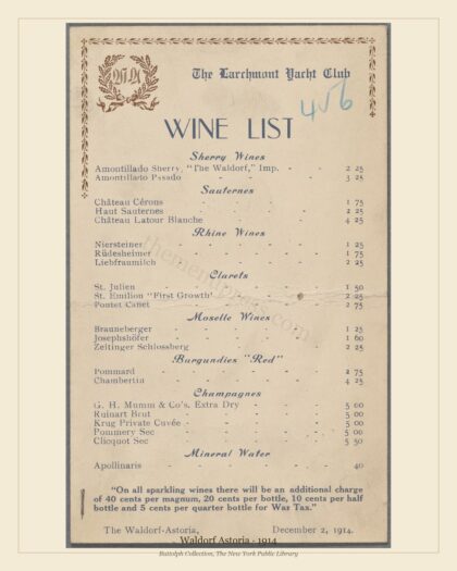 Waldorf Astoria · 1914