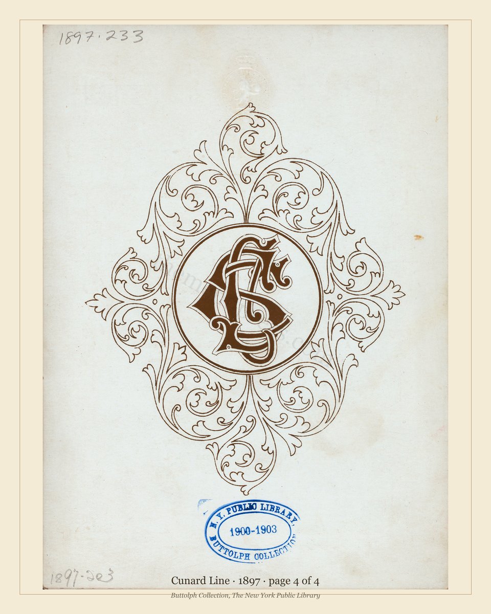 Vintage menu — page 4 of 4