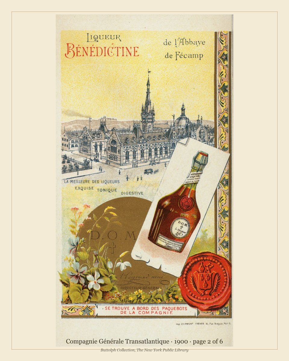 Vintage menu — page 2 of 5