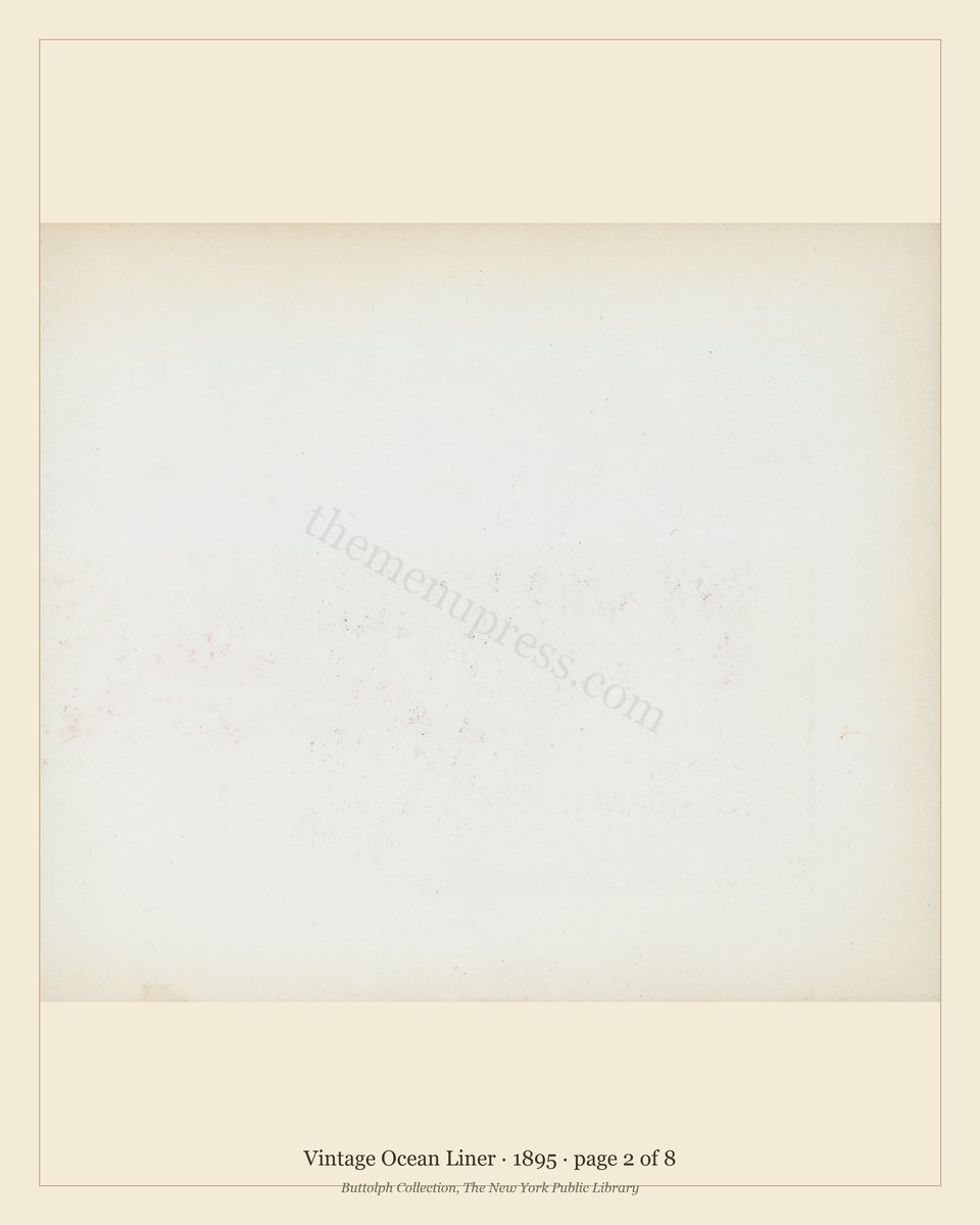 Vintage menu — page 2 of 8