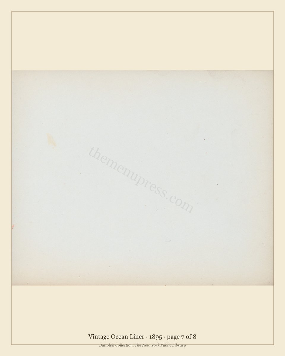 Vintage menu — page 7 of 8