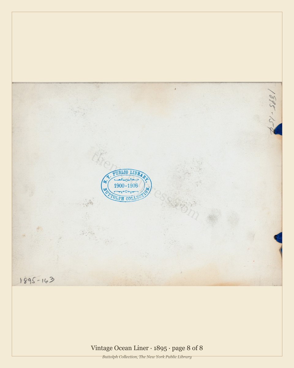 Vintage menu — page 8 of 8