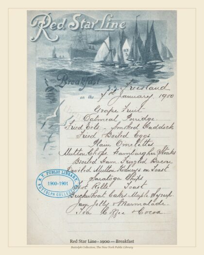Red Star Line · 1900 — Breakfast