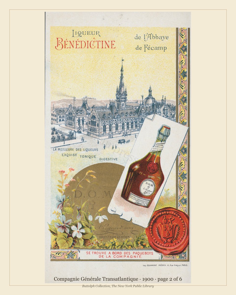 Vintage menu — page 2 of 6