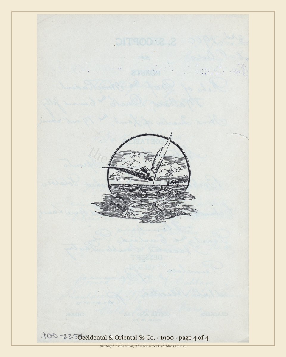 Vintage menu — page 4 of 4