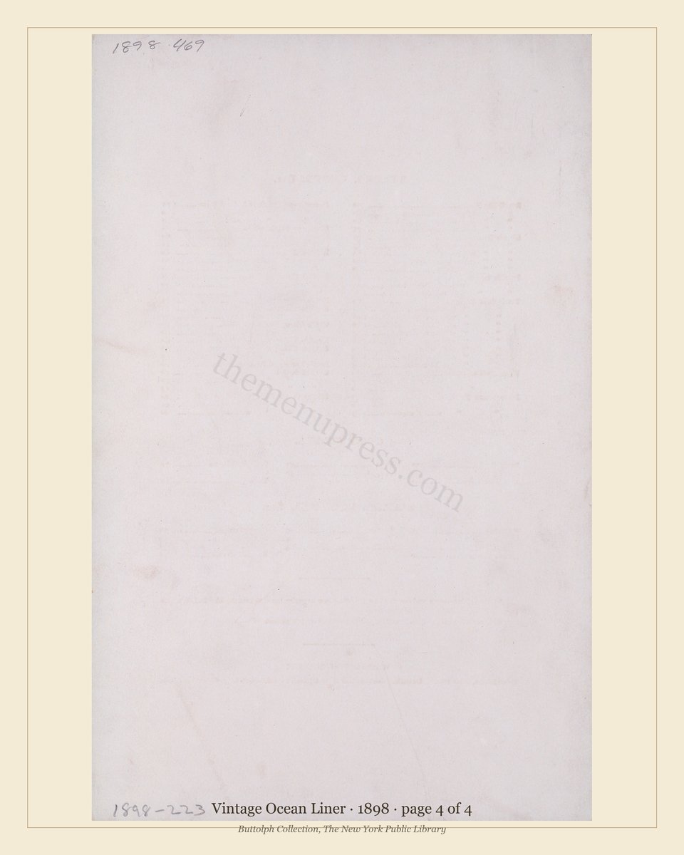 Vintage menu — page 4 of 4