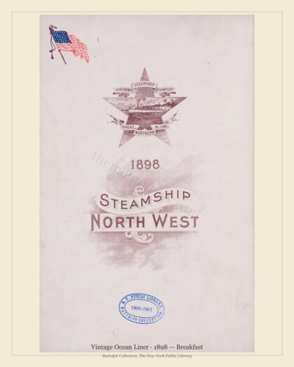 Vintage Ocean Liner · 1898 — Breakfast