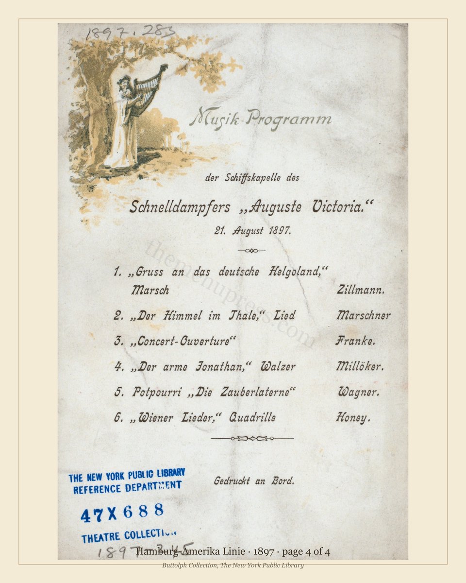 Vintage menu — page 4 of 4