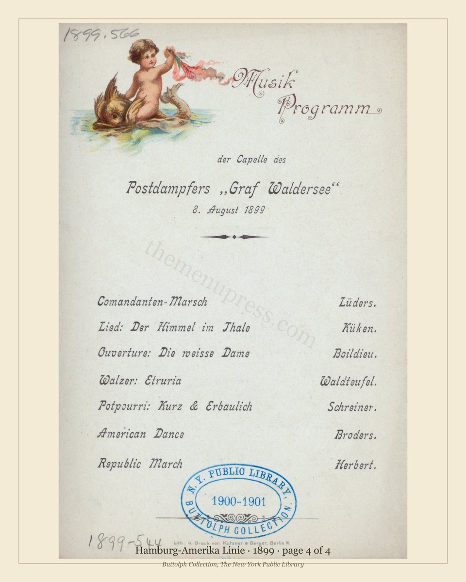 Vintage menu — page 4 of 4