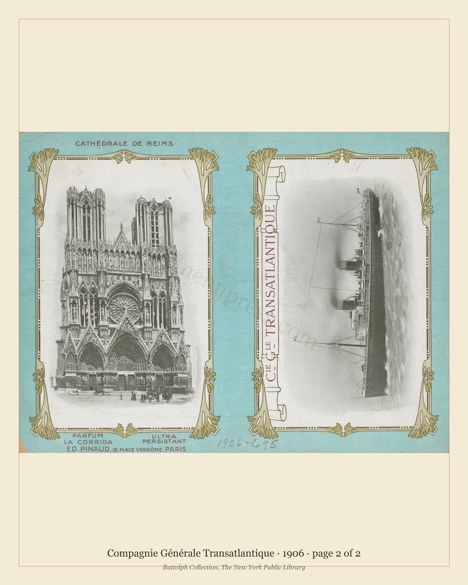 Vintage menu — page 2 of 2