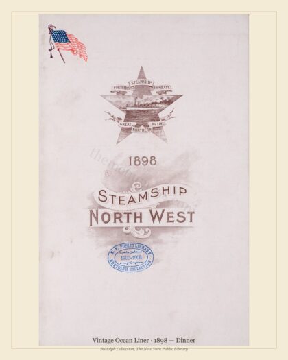 Vintage Ocean Liner · 1898 — Dinner