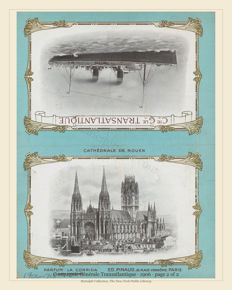 Vintage menu — page 2 of 2