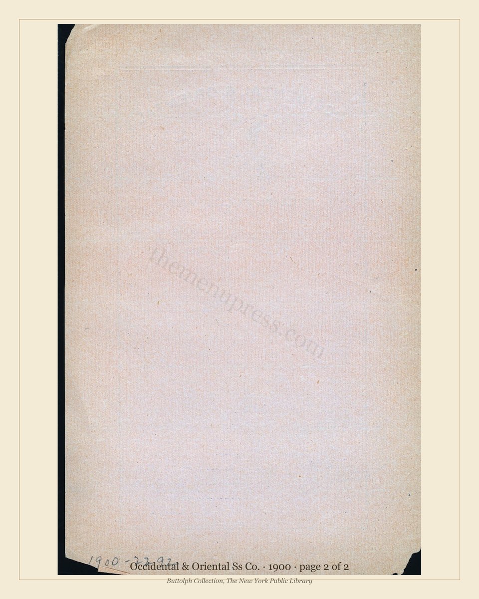 Vintage menu — page 2 of 2