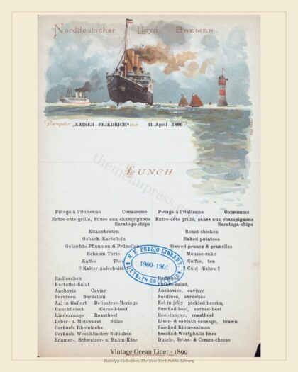 Vintage Ocean Liner · 1899