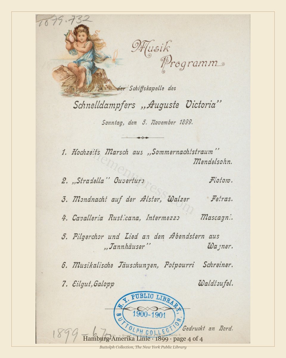 Vintage menu — page 4 of 4