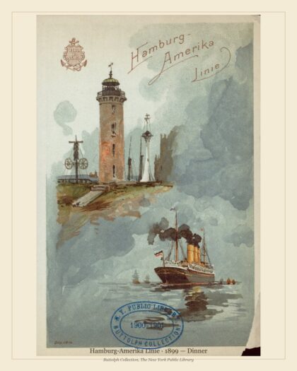 Hamburg-Amerika Linie · 1899 — Dinner