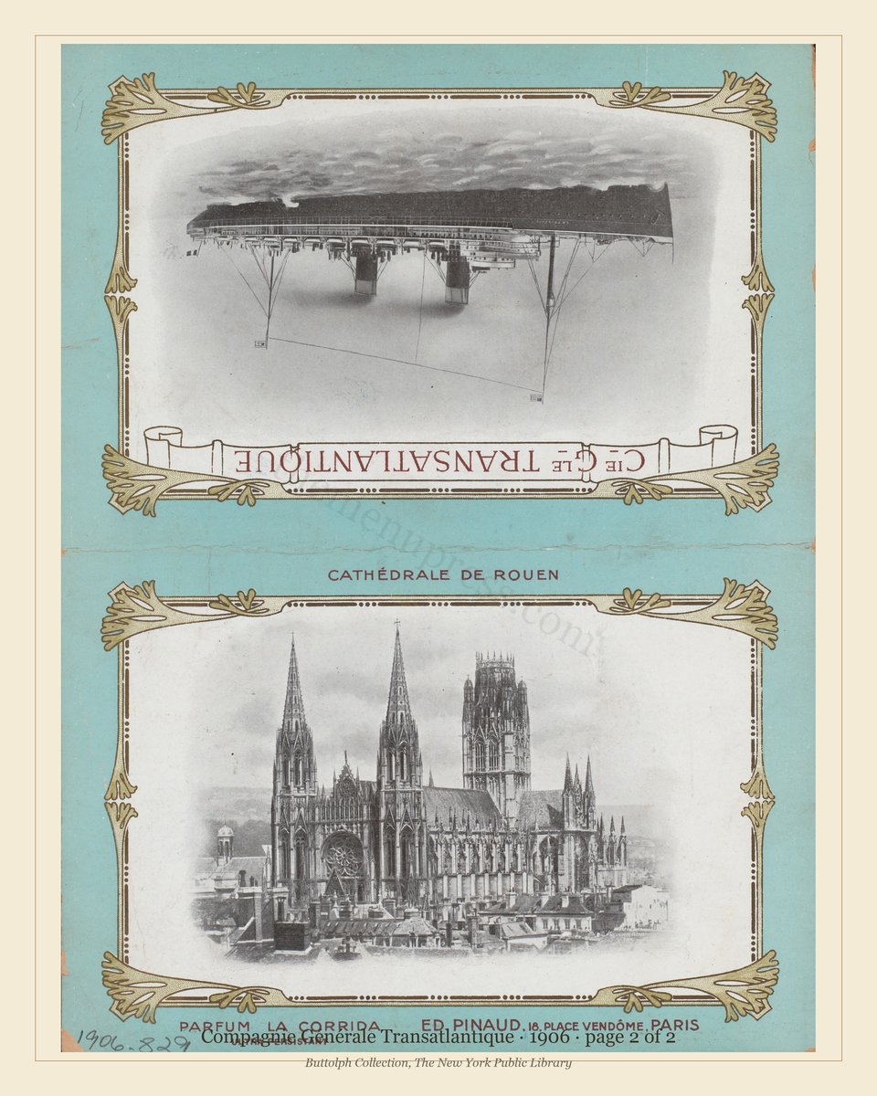 Vintage menu — page 2 of 2