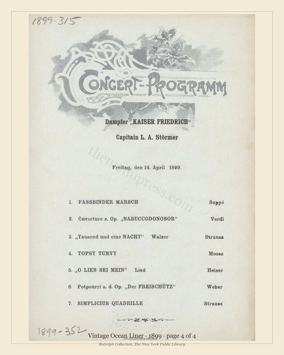 Vintage menu — page 4 of 4