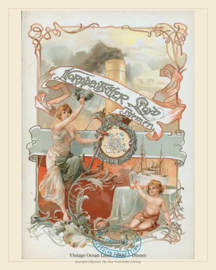 Vintage Ocean Liner · 1899 — Dinner