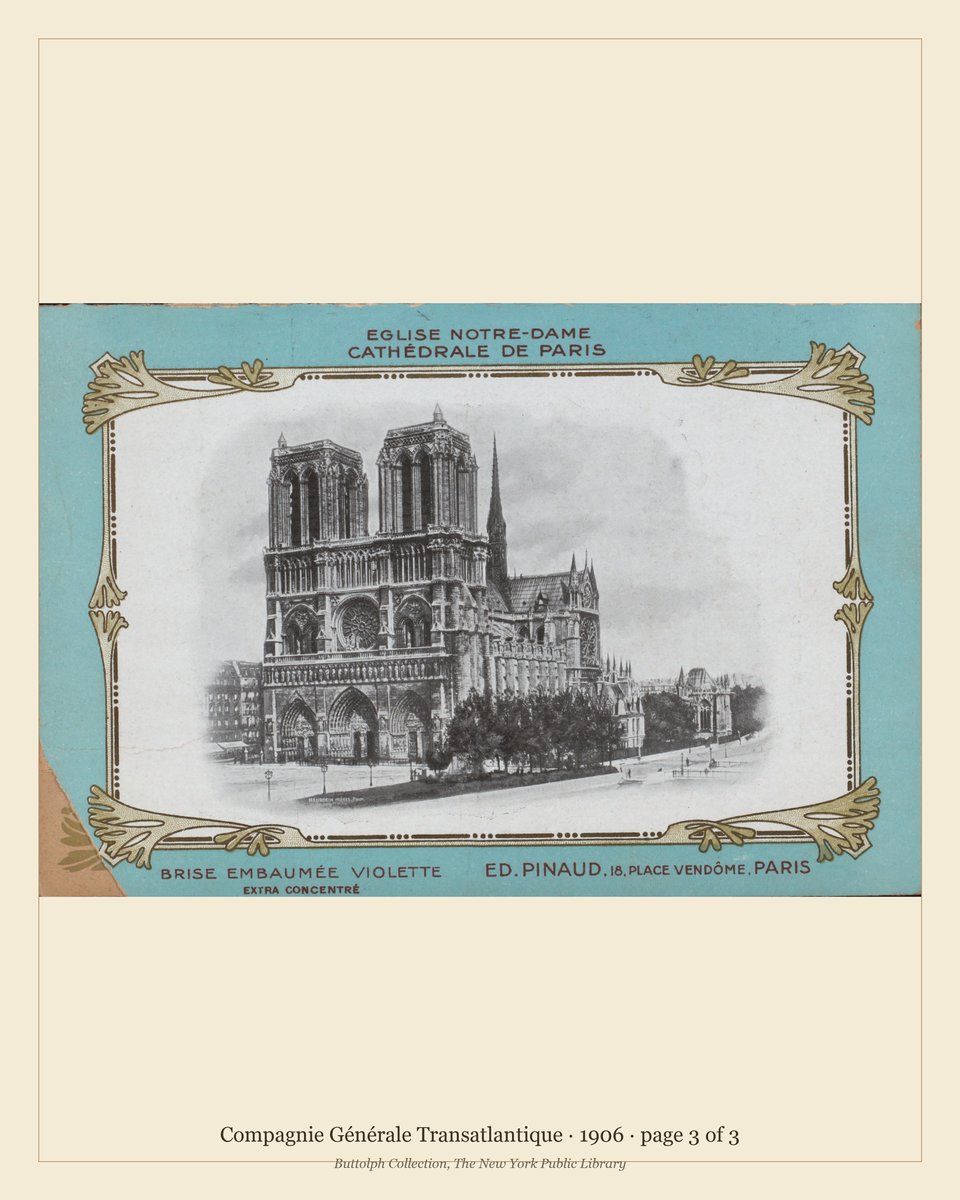 Vintage menu — page 3 of 3