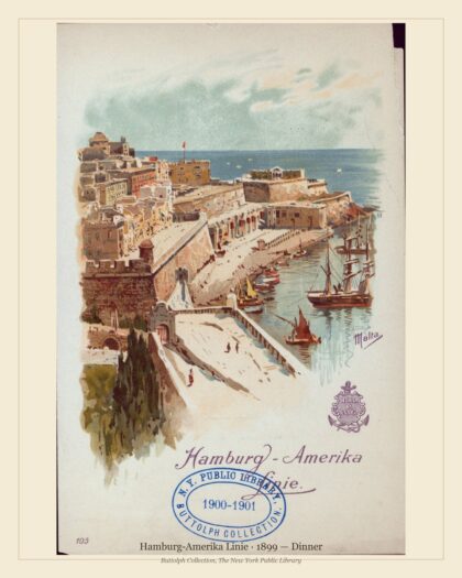 Hamburg-Amerika Linie · 1899 — Dinner