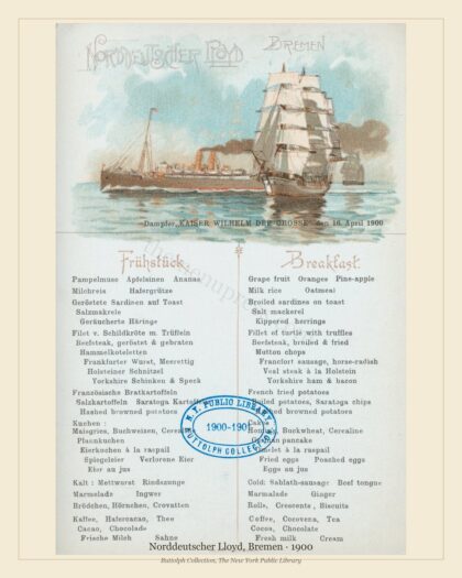 Norddeutscher Lloyd, Bremen · 1900