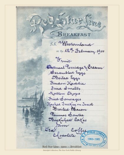 Red Star Line · 1900 — Breakfast