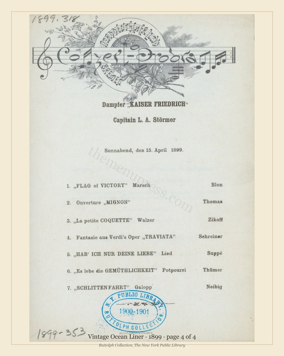Vintage menu — page 4 of 4