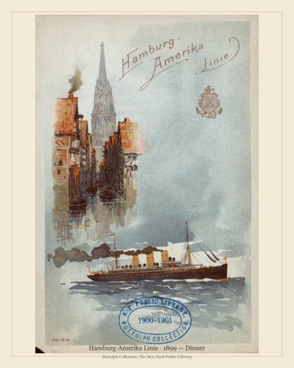 Hamburg-Amerika Linie · 1899 — Dinner
