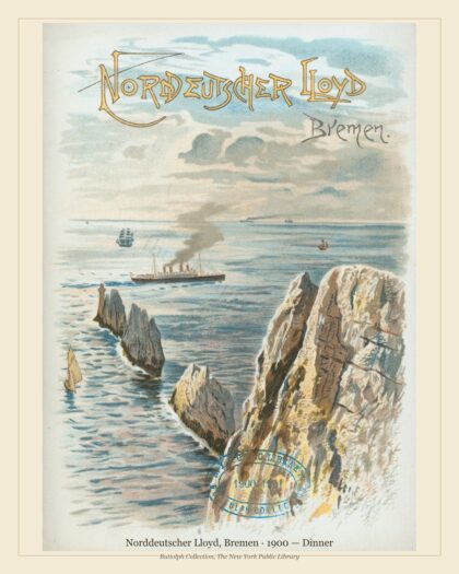 Norddeutscher Lloyd, Bremen · 1900 — Dinner