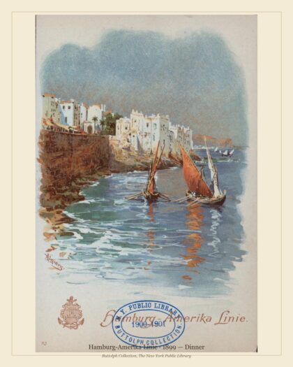 Hamburg-Amerika Linie · 1899 — Dinner