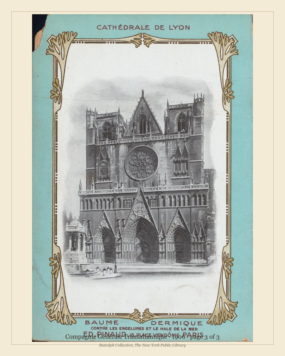 Vintage menu — page 3 of 3