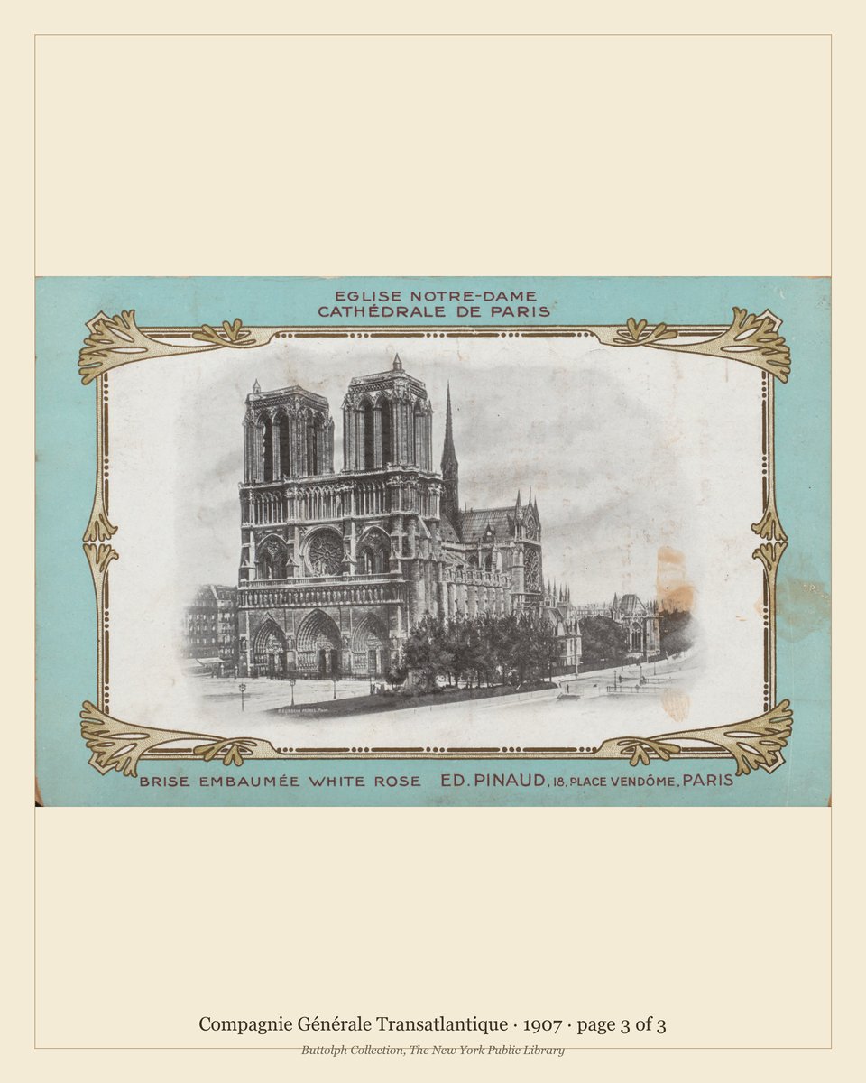 Vintage menu — page 3 of 3
