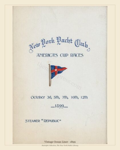 Vintage Ocean Liner · 1899