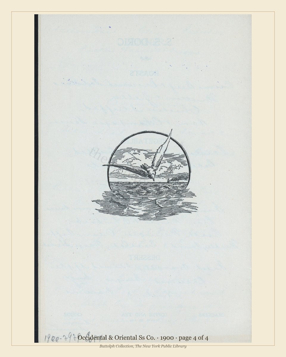 Vintage menu — page 4 of 4