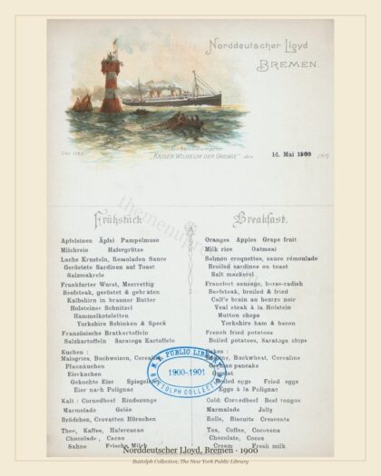 Norddeutscher Lloyd, Bremen · 1900