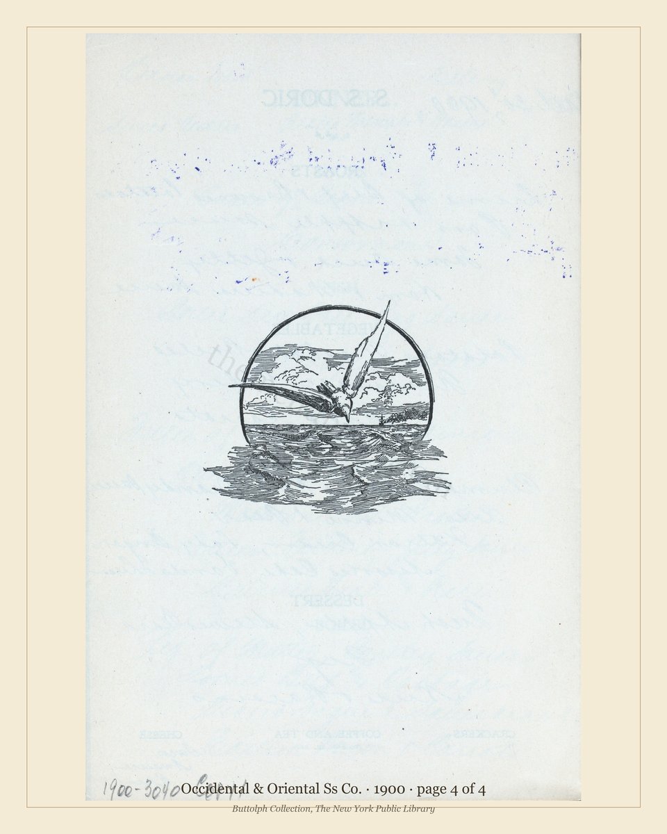 Vintage menu — page 4 of 4