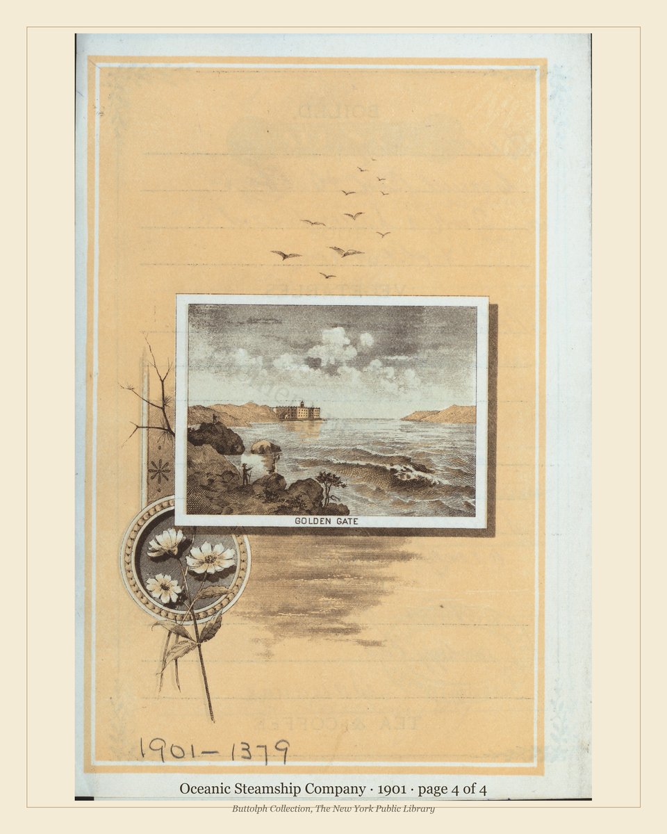 Vintage menu — page 4 of 4