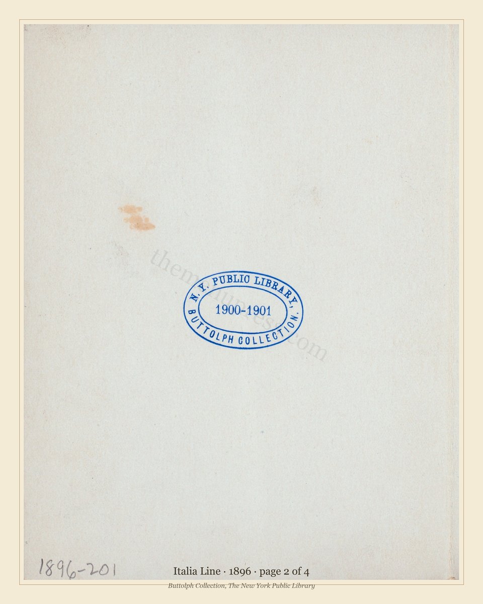 Vintage menu — page 2 of 4